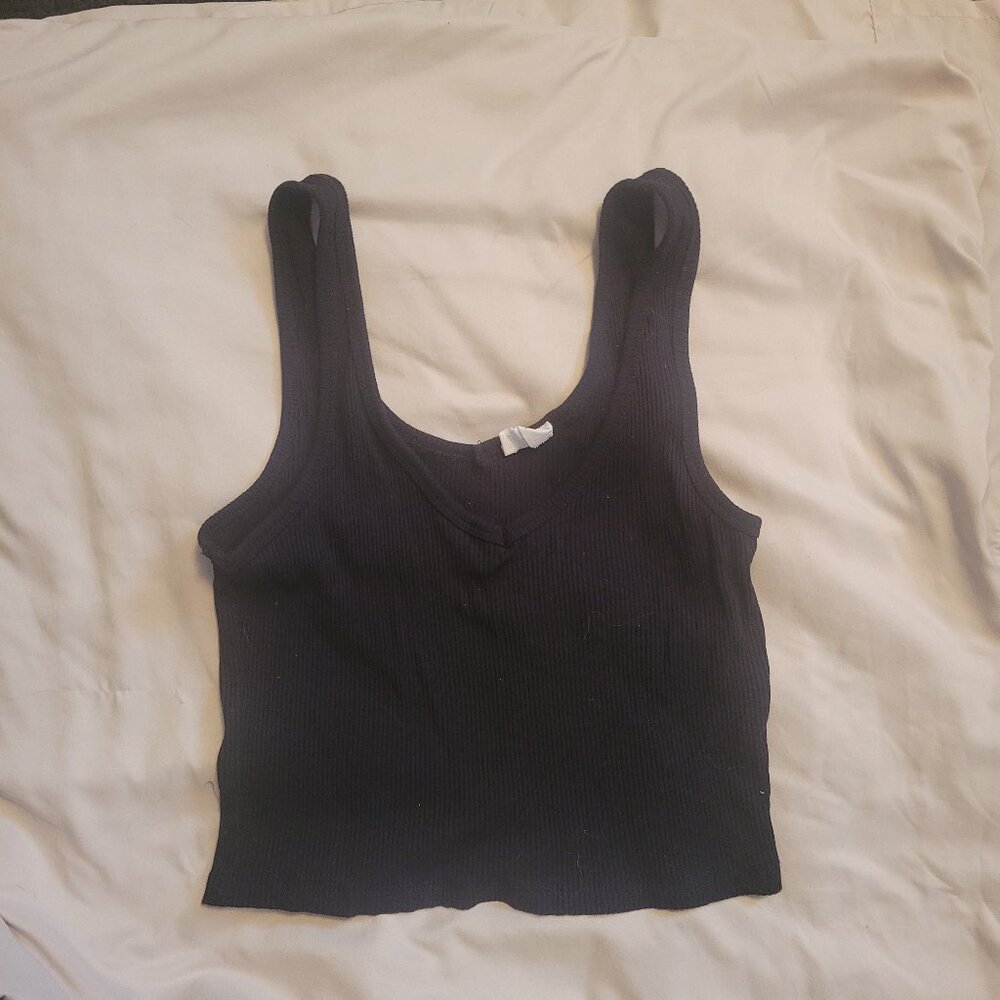 Black Crop Tank